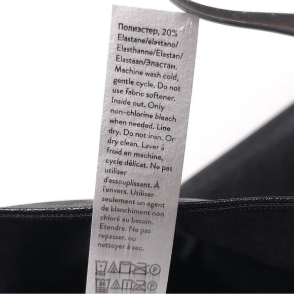 NWT SPANX LEATHER-LIKE Faux II Slim Straight Leg Pant 20528R Luxe Black Size 1X - Picture 14 of 16